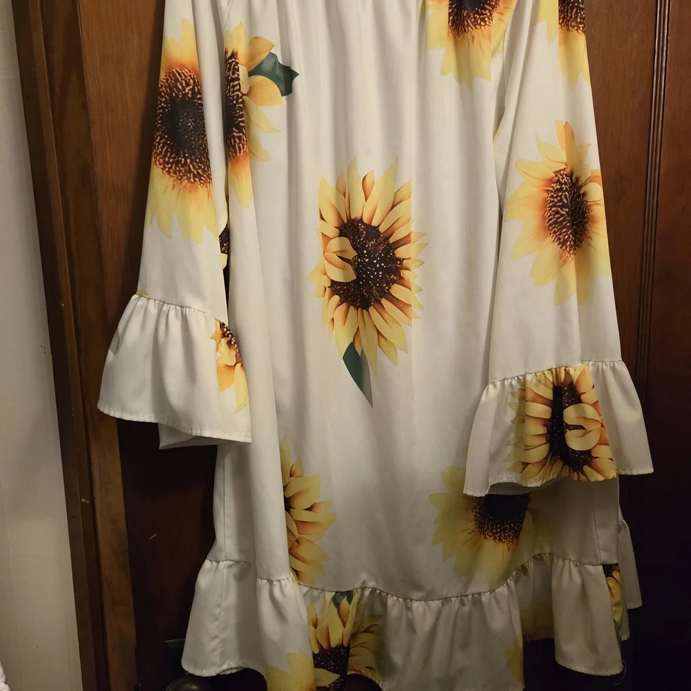 Sunflower Off-Shoulder Ruffle Tunic - Picture 2 of 5